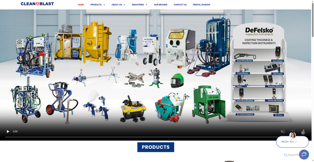 Security scan screenshot of http://www.cleanblast.com/