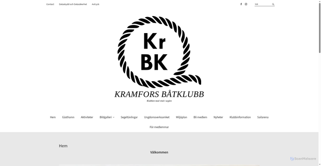 Security scan screenshot of https://kramforsbatklubb.se