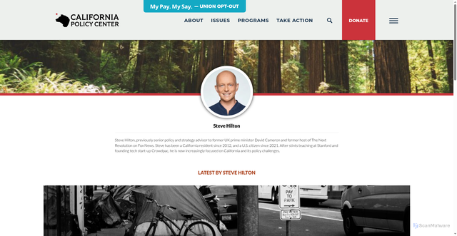 Security scan screenshot of https://californiapolicycenter.org/people/steve-hilton/