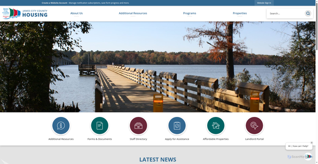 Security scan screenshot of https://jccvahousing.gov/