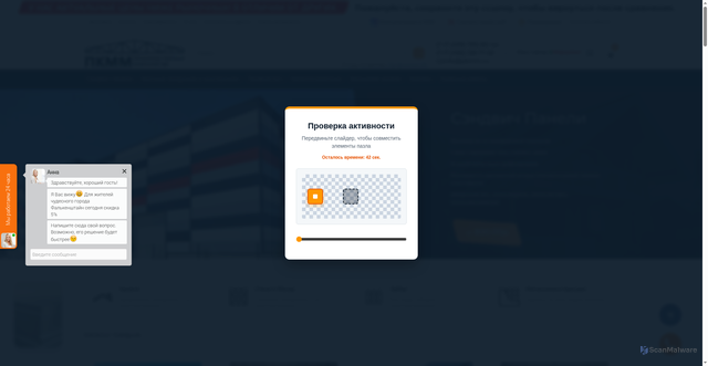 Security scan screenshot of https://pkmm.ru