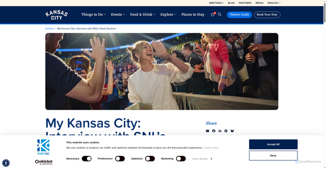 Security scan screenshot of https://www.visitkc.com/articles/my-kansas-city-interview-snls-heidi-gardner/