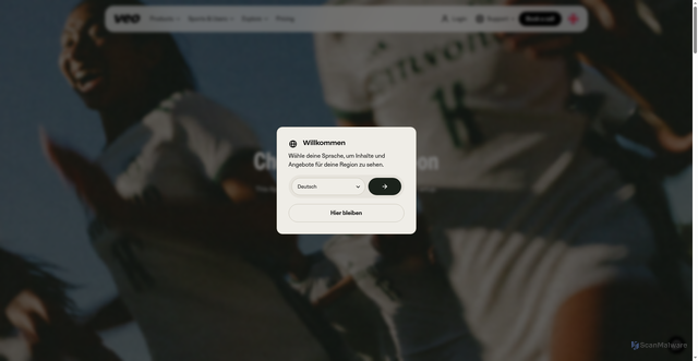 Security scan screenshot of https://www.veo.com/choose-a-free-add-on-2026