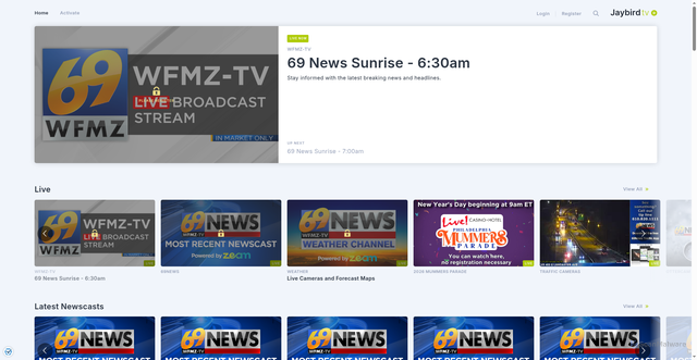Security scan screenshot of https://www.jaybirdtv.com/