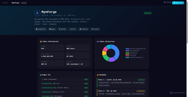 Security scan screenshot of https://portfolio-manager-1jr.pages.dev/project/mynforge