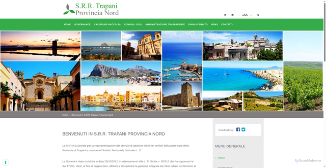 Security scan screenshot of https://www.srrtrapaninord.it/
