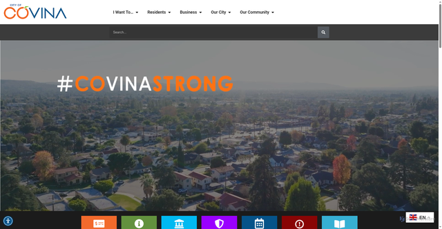 Security scan screenshot of https://covinaca.gov/