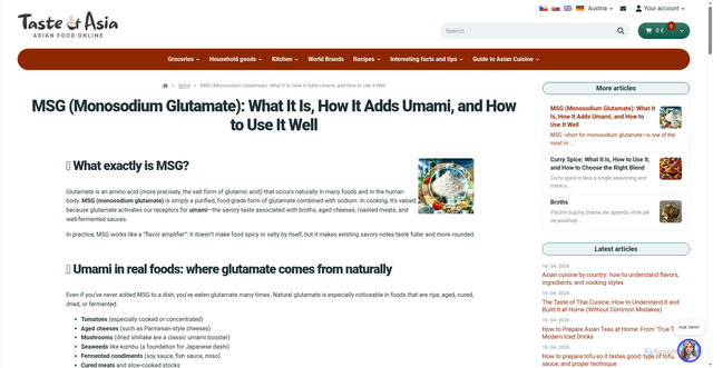 Security scan screenshot of https://www.asianfoodshop.eu/a/msg-monosodium-glutamate-what-it-is-how-it-adds-umami-and-how-to-use-it-well?srsltid=AfmBOoplEF5kEZO7dWLWb8Qr_9axzbXI4OGwO0tjPlT6P3VFs3hKWl8x
