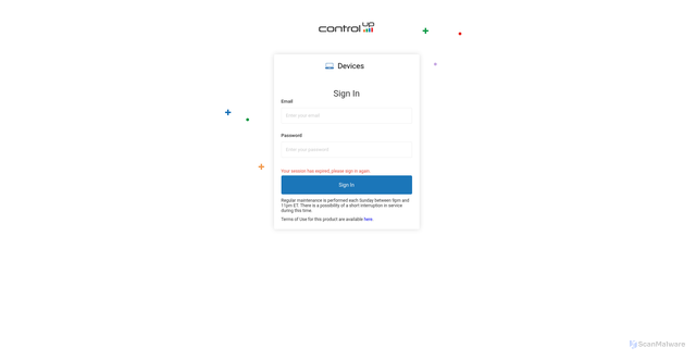 Security scan screenshot of https://dex-c13916ab14064fde86a503662c873564.sip.controlup.com