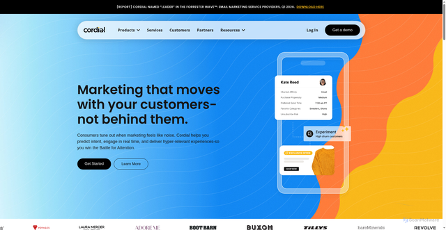 Security scan screenshot of https://cordialmail.net