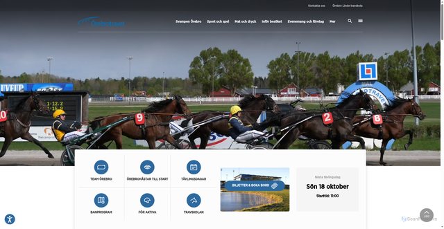 Security scan screenshot of https://orebrotravet.se