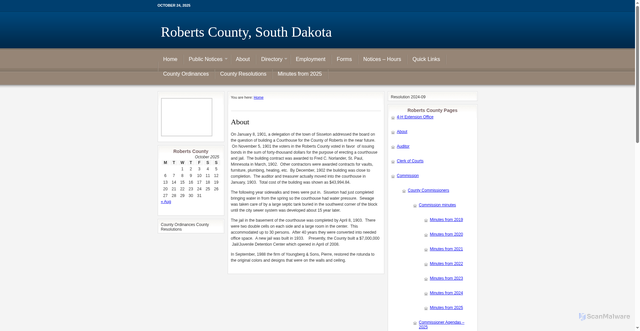 Security scan screenshot of https://robertscosd.gov/