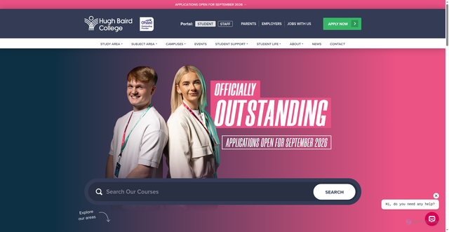 Security scan screenshot of https://www.hughbaird.ac.uk/