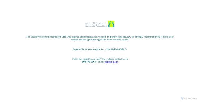 Security scan screenshot of https://www.cbd.ae/