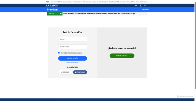 Security scan screenshot of https://www.larazon.es/deportes/futbol/alvaro-carreras-hacer-callar-lamine-yamal_2025102668fd63d4f63c3c27fdb5e811.html