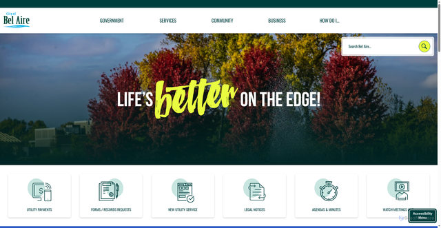 Security scan screenshot of https://belaireks.gov/