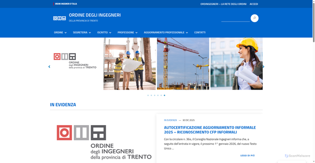 Security scan screenshot of https://trento.ordingegneri.it