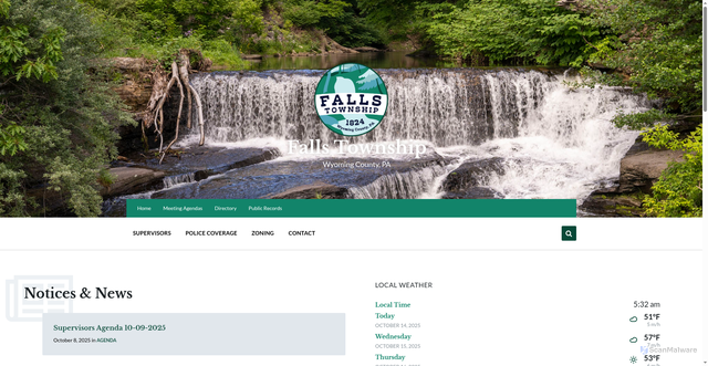 Security scan screenshot of https://www.fallspa.gov/