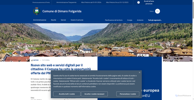 Security scan screenshot of flyimg.opencityitalia.it