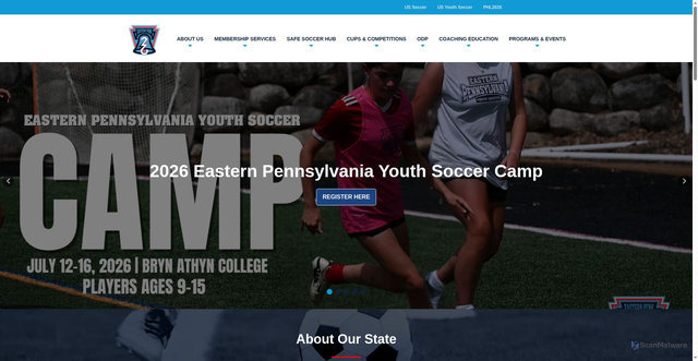 Security scan screenshot of https://www.epysa.org/