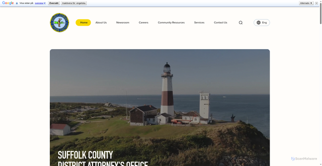 Security scan screenshot of https://www.suffolkcountyda.org:443/