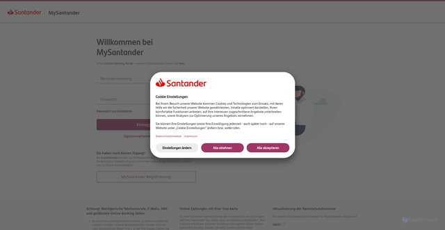 Security scan screenshot of https://sansign-login.app/
