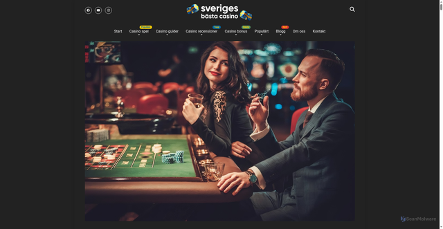 Security scan screenshot of https://sverigesbastacasino.se