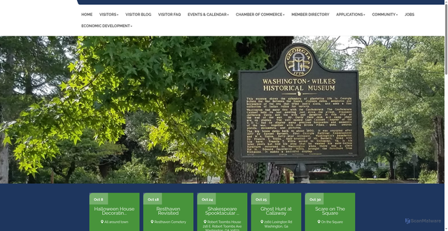 Security scan screenshot of https://www.washingtonwilkes.org/