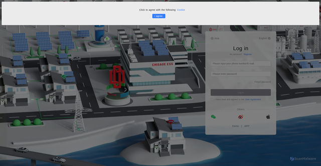 Security scan screenshot of https://iot.e-linter.com