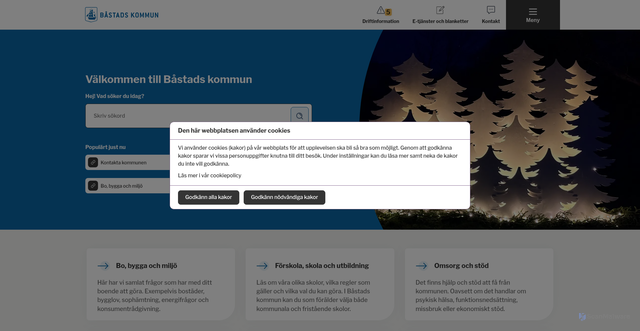 Security scan screenshot of https://www.bastad.se/