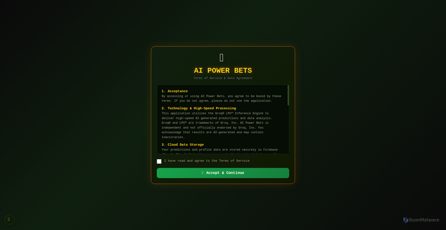 Security scan screenshot of https://aipower-bets-test-78jhg054ty.edgeone.app/