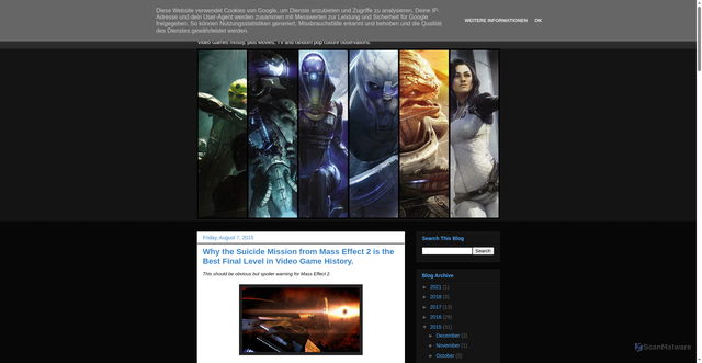 Security scan screenshot of http://thermalclip.blogspot.com/2015/08/why-suicide-mission-from-mass-effect-2.html