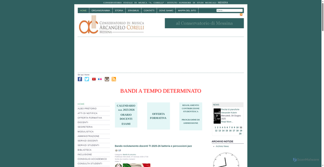 Security scan screenshot of https://www.consme.it/