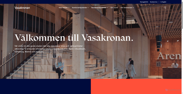 Security scan screenshot of https://vasakronan.se/