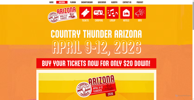 Security scan screenshot of https://www.countrythunder.com/az
