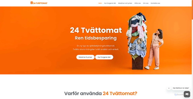 Security scan screenshot of https://tvatteri24.se
