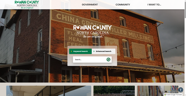 Security scan screenshot of https://www.rowancountync.gov/