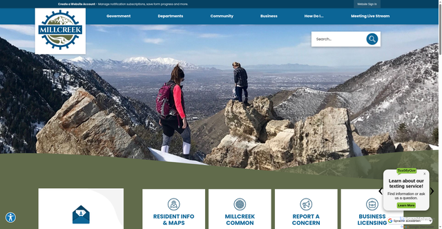 Security scan screenshot of https://millcreekut.gov/