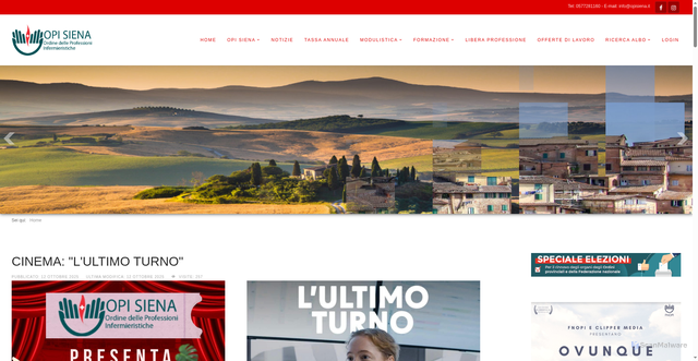 Security scan screenshot of https://www.opisiena.it/