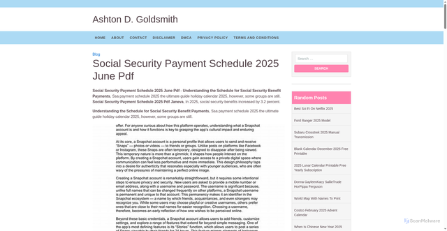 Security scan screenshot of https://ashtongoldsmithd.pages.dev/cpwik-social-security-payment-schedule-2025-june-pdf-rjsdy/