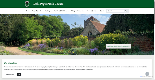 Security scan screenshot of https://www.stokepogesparishcouncil.gov.uk/