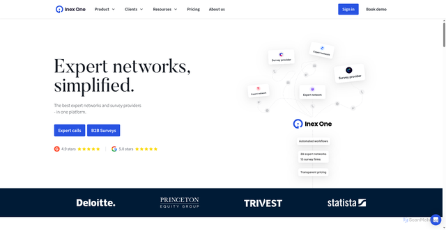 Security scan screenshot of https://inex.one