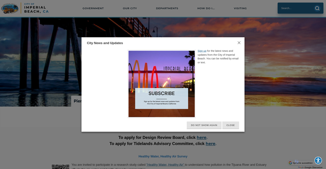 Security scan screenshot of https://imperialbeachca.gov/