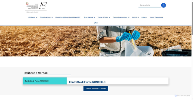 Security scan screenshot of http://ordinefvg.conaf.it/