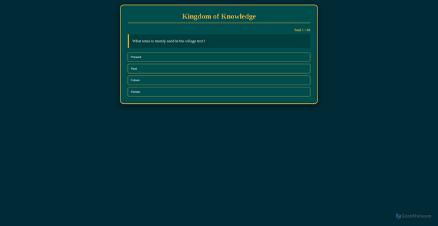 Security scan screenshot of https://englishlanguagetest-kca6rvle38.edgeone.app/