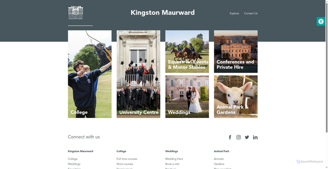 Security scan screenshot of https://www.kmc.ac.uk/