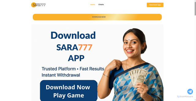 Security scan screenshot of https://saraaaa-bvwqhxv5lw.edgeone.app/