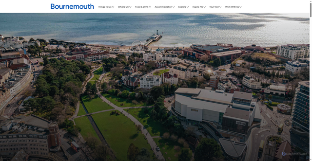 Security scan screenshot of https://www.bournemouth.co.uk/