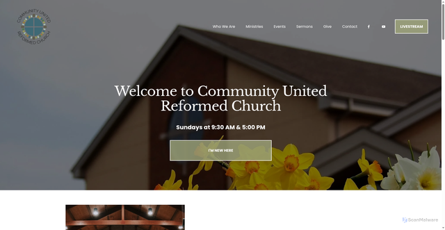 Security scan screenshot of https://www.communityurc.org/