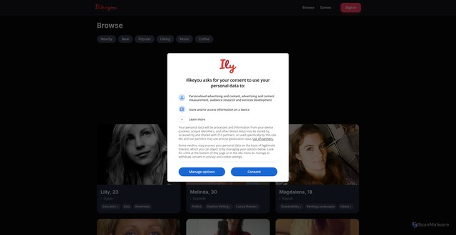 Security scan screenshot of https://ilikeyou.com